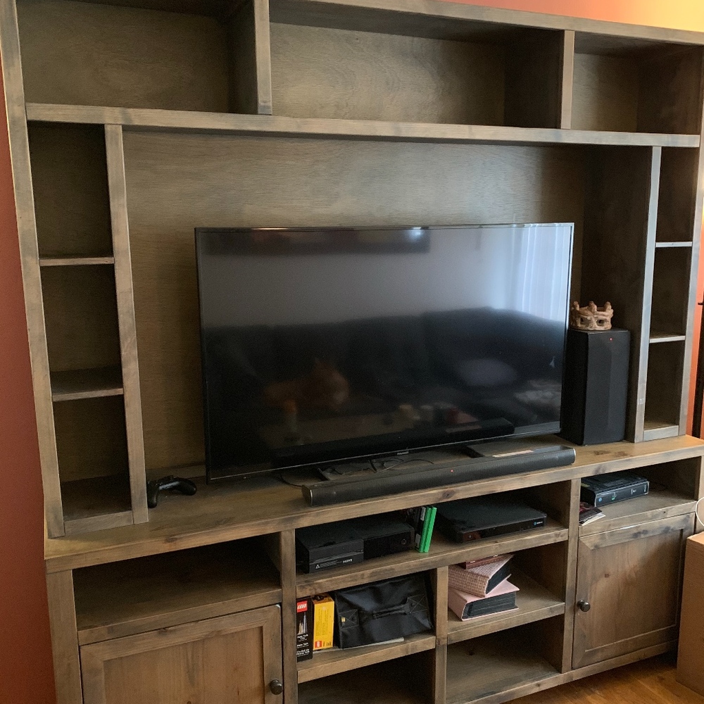 Living Spaces Entertainment Center/Coffee Table